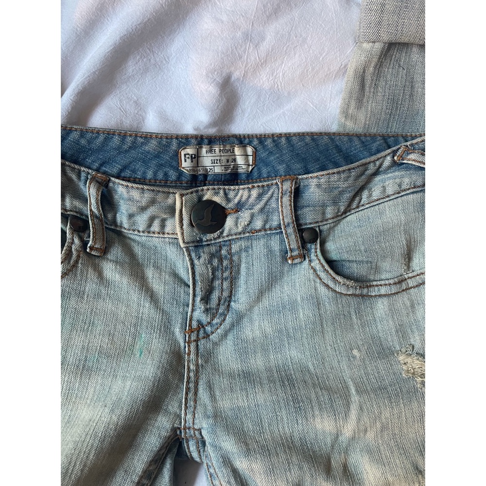 Free People distressed denim jeans size 26